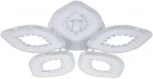 Потолочная люстра Dew 10271/5 LED*90W White (ночной режим, 220V, пульт управления, цветы)