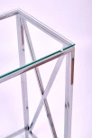 Консольный стол AllConsoles 1031-CS clear серебряный