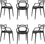 Комплект из 6-ти стульев Bradex Home Masters черный (FR 0134S)