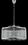Подвесная люстра Crystal Lux Tadeo SP6 D600 CHROME/TRANSPARENTE (220V, на цепи, круглые)