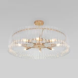 Потолочная люстра Wi-Fi на штанге Bogate's Flamel 373/8 Smart (220V, управление смартфоном, голосовое управление, умный дом - Minimir Home, Алиса, Маруся, Салют, круглые)