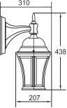Настенный фонарь уличный ASTORIA 1 L 91302L Bl Oasis Light