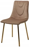 Стул ELLI BLUVEL-40 Бежевый, велюр / золотой каркас M-City 629M04986
