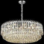 Подвесная люстра каскадная Wertmark Krista WE130.18.103 (220V, хрусталь, на цепи)