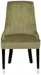 Обеденный стул Garda Decor ELEGANTE-2K-ОЛИВК-Bel17 (Черный/Оливковый)