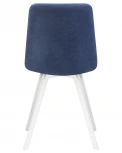 Стул обеденный ALEX SQUARE (белые ножки, синяя ткань (UF860-14B))