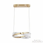 Подвесной светильник Arte Milano Venezia 318311/D400 GD (регулировка яркости, LED, 220V, хрусталь, пульт управления, на тросе, кольцо)