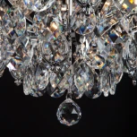 Подвесная люстра Eurosvet Crystal 10080/12 хром / прозрачный хрусталь