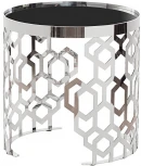 Журнальный стол Garda Decor 13RXET8011-SILVER (Серебро/Черный)