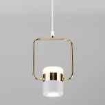 Подвесной светильник Eurosvet Oskar 50165/1 LED золото/белый