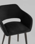 Стул с подлокотниками Stool Group Саймон велюр черный УТ000025162