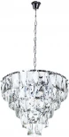 Подвесная люстра каскадная Divinare Chara 3508/02 LM-6 (220V, хрусталь, на цепи)