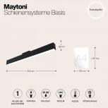 Трековый светильник Basis S35 4000K 20Вт 120° LED (магнитный) Maytoni Technical TR012-2-20W4K-B