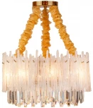 Подвесная люстра Glacier L05009.92 (220V, хрусталь, на цепи, круглые)