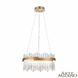Подвесная люстра Arte Milano Venezia 312011/D500 BS (регулировка яркости, LED, 220V, хрусталь, пульт управления, на тросе, круглые)