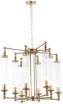 Подвесная люстра Crystal Lux TOMAS SP8 D650 BRASS (220V, на цепи)