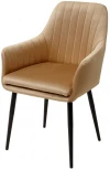 Стул M-City Роден Blitz 04 Бежевый, велюр / черный каркас