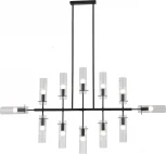 Потолочная люстра на штанге (11053/12R Black) Indigo Saetta V000566 (220V)