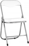 Стул складной Stool Group ДЖОН металлик, белый УТ000008059