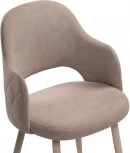 Стул Woodville на металлокаркасе Гутрид ромбы сзади капучино 507225