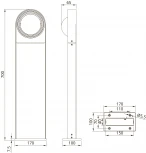 Наземный уличный светильник Arte Lamp San Francisco A1831PA-1BK (LED, 220V, IP44)