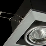 Встраиваемый светильник Metal Modern GU10 1x50Вт Maytoni Technical DL008-2-01-S (220V)