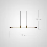 Подвесной светильник Nisga 120 Imperiumloft Nisga01 (241387-26) (LED, 220V)