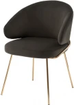 Стул-полукресло Bradex Home Emil графит с золотыми ножками (RF 0544)