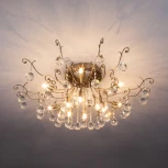Потолочная люстра Eurosvet Vita 10042/12 античная бронза (220V, хрусталь Strotskis)