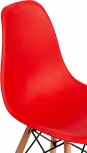 Стул CINDY (EAMES) (mod. 1801) / 1 шт. в упаковке (Дерево бук,Металл,Пластик /Красный)