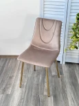 Стул ELLI BLUVEL-40 Бежевый, велюр / золотой каркас M-City 629M04986