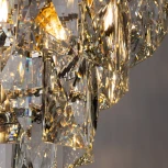 Подвесная люстра каскадная Divinare Chara 3508/02 LM-6 (220V, хрусталь, на цепи)