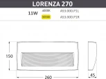 Подсветка для лестниц и ступеней накладная уличная Fumagalli Lorenza AS3.000.000.BXP1L (220V, IP55)