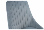 Стул Woodville на металлокаркасе Kora light blue / black 15104