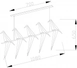 Подвесной светильник Moderli Birds V3073-5PL