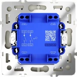 Выключатель двухклавишный (сталь) Voltum S70 VLS020105