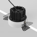 Встраиваемый светильник под гипсокартон Maytoni Round DL058-12W4K-TRS-B (LED, 220V, круглые)