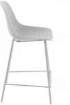 Барный стул La Forma (ex Julia Grup) Quinby (Белый/ Сталь,Пластик,Полипропилен)