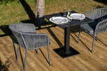"Каффе" обеденная группа на 2 персоны, цвет "серый гранит" 4SIS арт.УТ-00002210