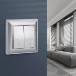 Выключатель жалюзи (серебряный) W1124506 (a051511)