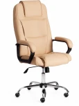Кресло BERGAMO хром (22) кож/зам, бежевый, 36-34 Tetchair 19366