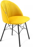 Стул SHT-ST35-1/S107 имперский жёлтый/чёрный муар Sheffilton 3579234501