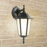 Настенный фонарь уличный Elektrostandard Claro GL 1004D черное золото