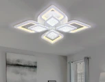 Потолочная люстра Ambrella Acrylica FA4285 (регулировка яркости, LED, 220V, пульт управления, цветы)