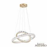 Подвесной светильник Arte Milano Venezia 311311/D600-D400 GD (регулировка яркости, LED, 220V, хрусталь, пульт управления, на тросе)