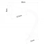 Офисная настольная лампа на прищепке Arte Lamp Cord A1210LT-1WH (220V)
