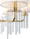 Подвесная люстра Rivoli Lilith 1039-306 (220V, хрусталь, на цепи)