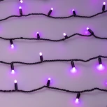 Светодиодная гирлянда ARD-STRING-CLASSIC-10000-BLACK-100LED-MILK-LIVE RGB-DMX (24V, 10W) (IP65)