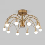 Потолочная люстра на штанге Eurosvet Ragno 90031/10 LED золото (220V, шарики)