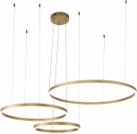 Подвесной светильник Galass V000013L (14001/3P Gold) (LED, 220V, пульт управления, на тросе, кольцо)